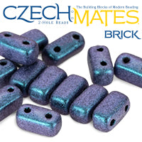 Czechmates 3mm X 6mm Two Hole Brick Beads