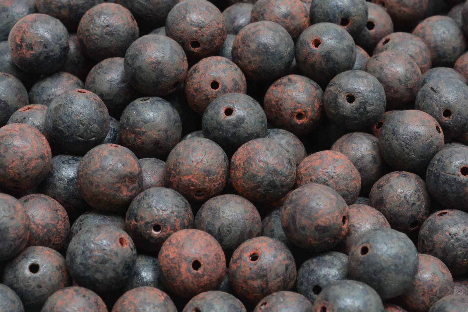 8mm Czech Round Druk Beads