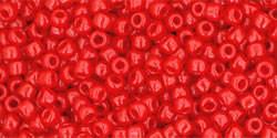 Toho 11/0 Round Japanese Seed Bead, TR11-45A, Opaque Cherry, 100 grams