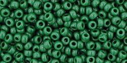 Toho 11/0 Round Japanese Seed Bead, TR11-47H, Opaque Pine Green, 100 grams