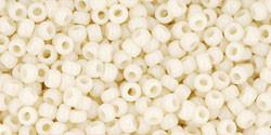Toho 11/0 Round Japanese Seed Bead, TR11-51, Opaque Light Beige, 50 grams