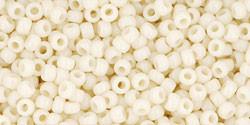 Toho 11/0 Round Japanese Seed Bead, TR11-51, Opaque Light Beige, 100 grams