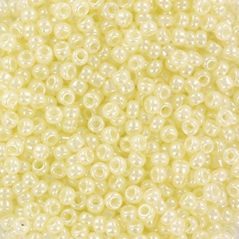 Miyuki 11 Round Seed Bead, 11-0513, Ceylon Yellow Cream, 13 grams