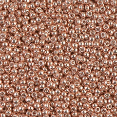 乾燥笹 Miyuki 11 Round Seed Bead, 11-1072L, Galvanized Apricot Gold, 13 grams
