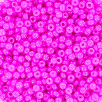 Miyuki 11 Round Seed Bead, 11-4751, Opaque Dyed Magenta, 13 grams