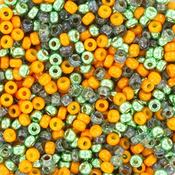 Miyuki 11 Round Seed Bead, Mix - Pumpkin Pie, 22 grams