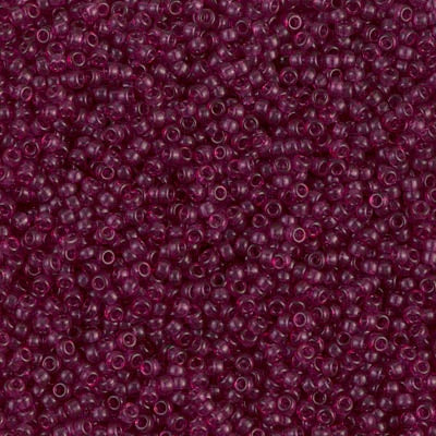 Miyuki 15/0 Round Seed Bead, 15-1312, Dyed Transparent Wine, 8 grams