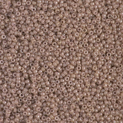 Miyuki 15/0 Round Seed Bead, 15-1461, Dyed Opaque Latte, 8 grams