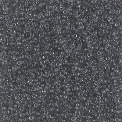 Miyuki 15/0 Round Seed Bead, Transparent Gray, #152, 8 grams