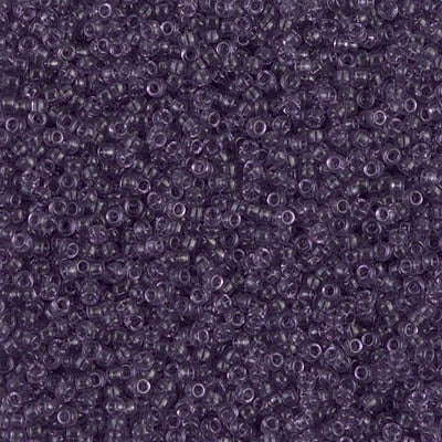 Miyuki 15/0 Round Seed Bead, Transparent Amethyst, #157, 8 grams