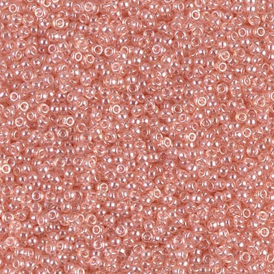 Miyuki 15/0 Round Seed Bead, 15-0366, Shell Pink Luster, 8 grams