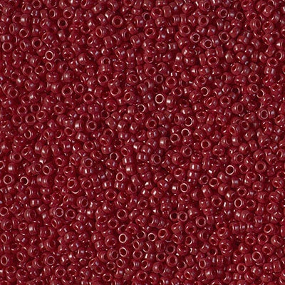 Miyuki 15/0 Round Seed Bead, 15-0419, Opaque Red Brown, 8 grams