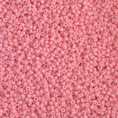 Miyuki 15 Round Seed Bead, 15-4463, Duracoat Dyed Opaque Lychee, 8 grams