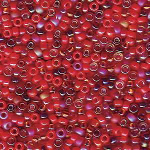 Miyuki 15 Round Seed Bead, 15-BMIX52, Mix - Red Medley, 8 grams