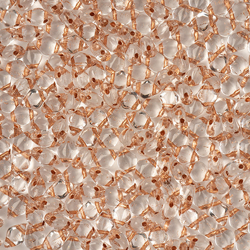 GemDuo 2-Hole Diamond Shaped Bead, Crystal Copper Lined, GD0003-68105, 7.5 grams