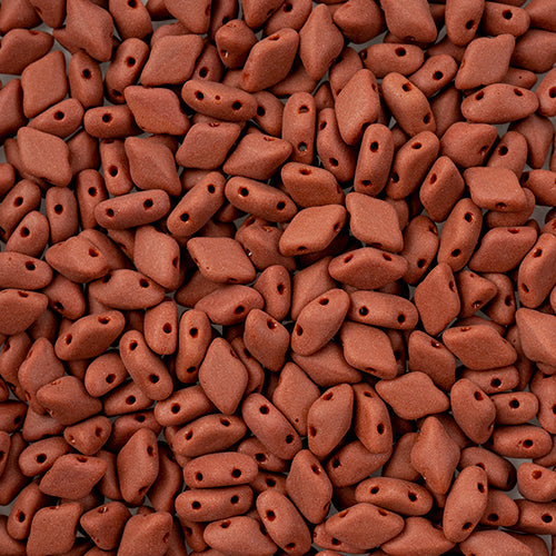 GemDuo 2-Hole Diamond Shaped Bead, Chocolate Matt, GD1360-84110, 7.5 grams