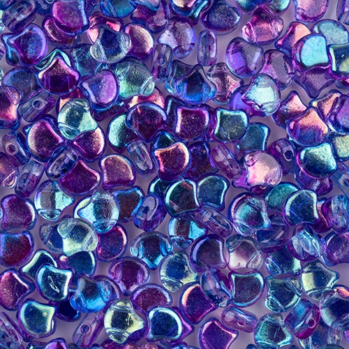 Ginko Beads, Crystal Summer Rainbow Dark Blue, 8 grams