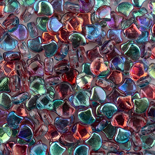 Ginko Beads, Crystal Summer Rainbow Dark Violet, 8 grams