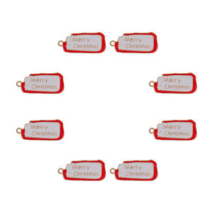 Sweet & Petite Charms, Christmas Sign 28.4x12.8mm, 8 pieces