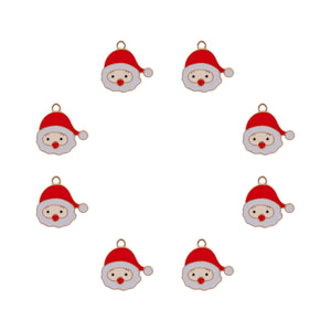 Sweet & Petite Charms, Santa Claus 20x20mm, 8 pieces