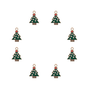 Sweet & Petite Charms, Christmas Tree 20x14.5mm, 8 pieces