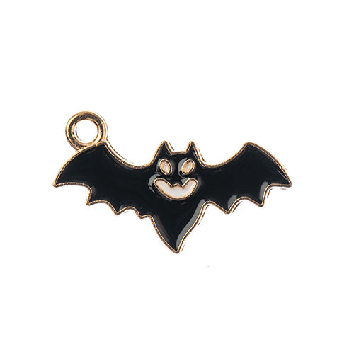 Sweet & Petite Halloween Charms 23x12mm, Bat 10pcs