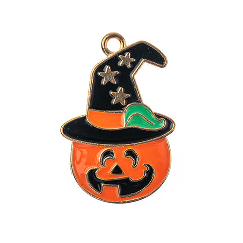 Sweet & Petite Halloween Charms 30x25.5mm, Pumpkin Witch 4pcs