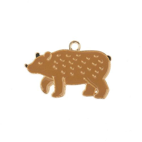 Sweet & Petite Charms, 20x30mm Bear 5 pieces