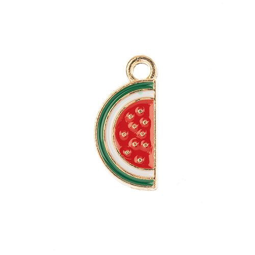 Sweet & Petite Charms, 17x8mm Watermelon Slice 10 pieces