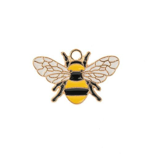 Sweet & Petite Charms, 17x26mm Bee 6 pieces