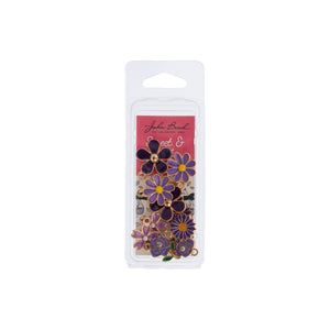 Sweet & Petite Charms, Purple Bouquet 12 pieces, 2 pieces per style