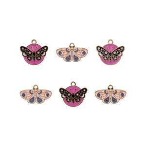 Sweet & Petite Charms, Summer Butterfly 6 pieces, 3 pieces per style