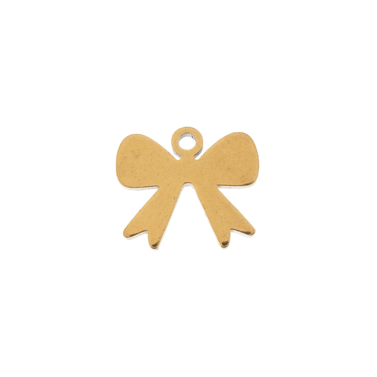 Sweet & Petite Charms, 9.1 x 10mm Bow Gold Plated 6pcs