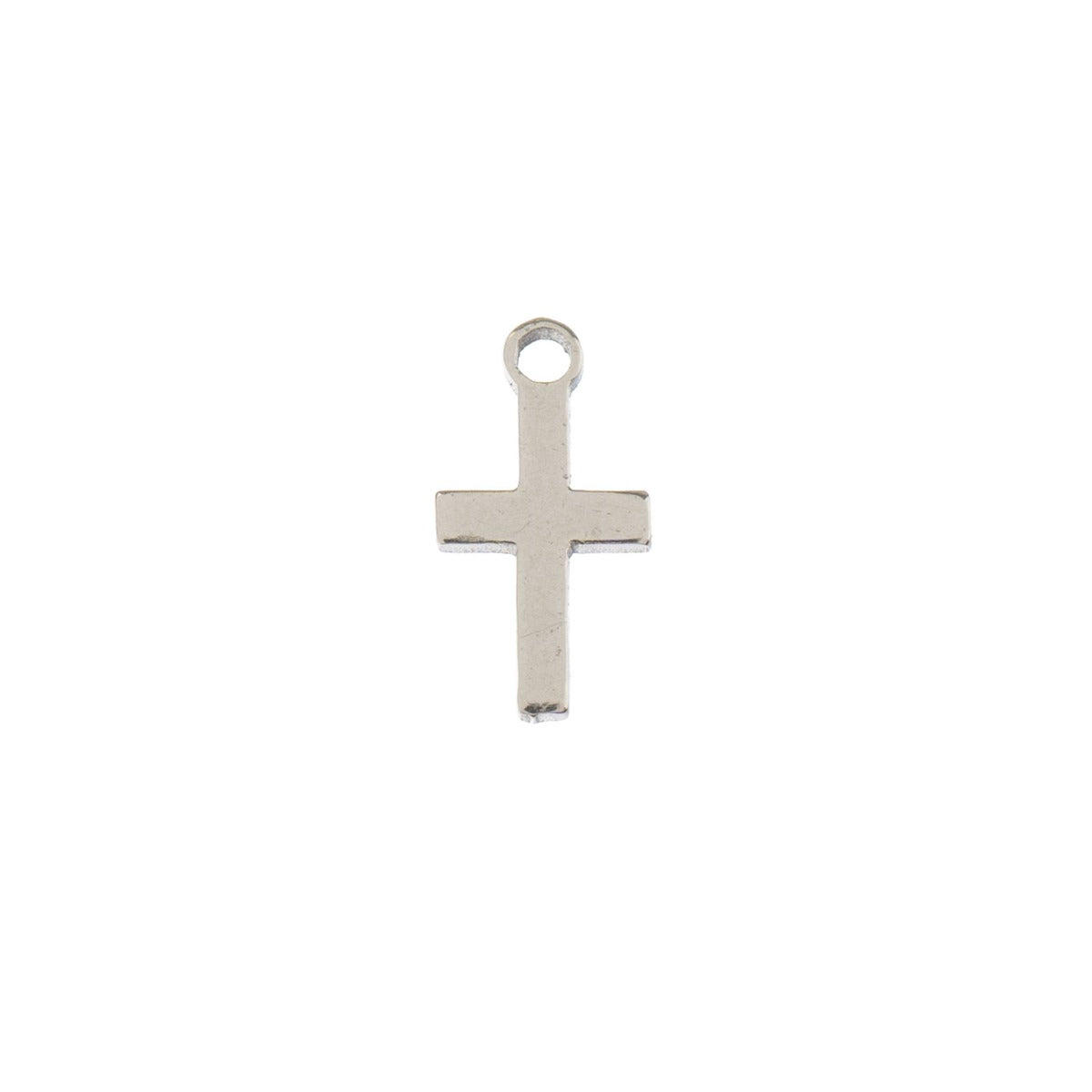 Sweet & Petite Charms, 5.3 x 10mm Cross Silver 10pcs