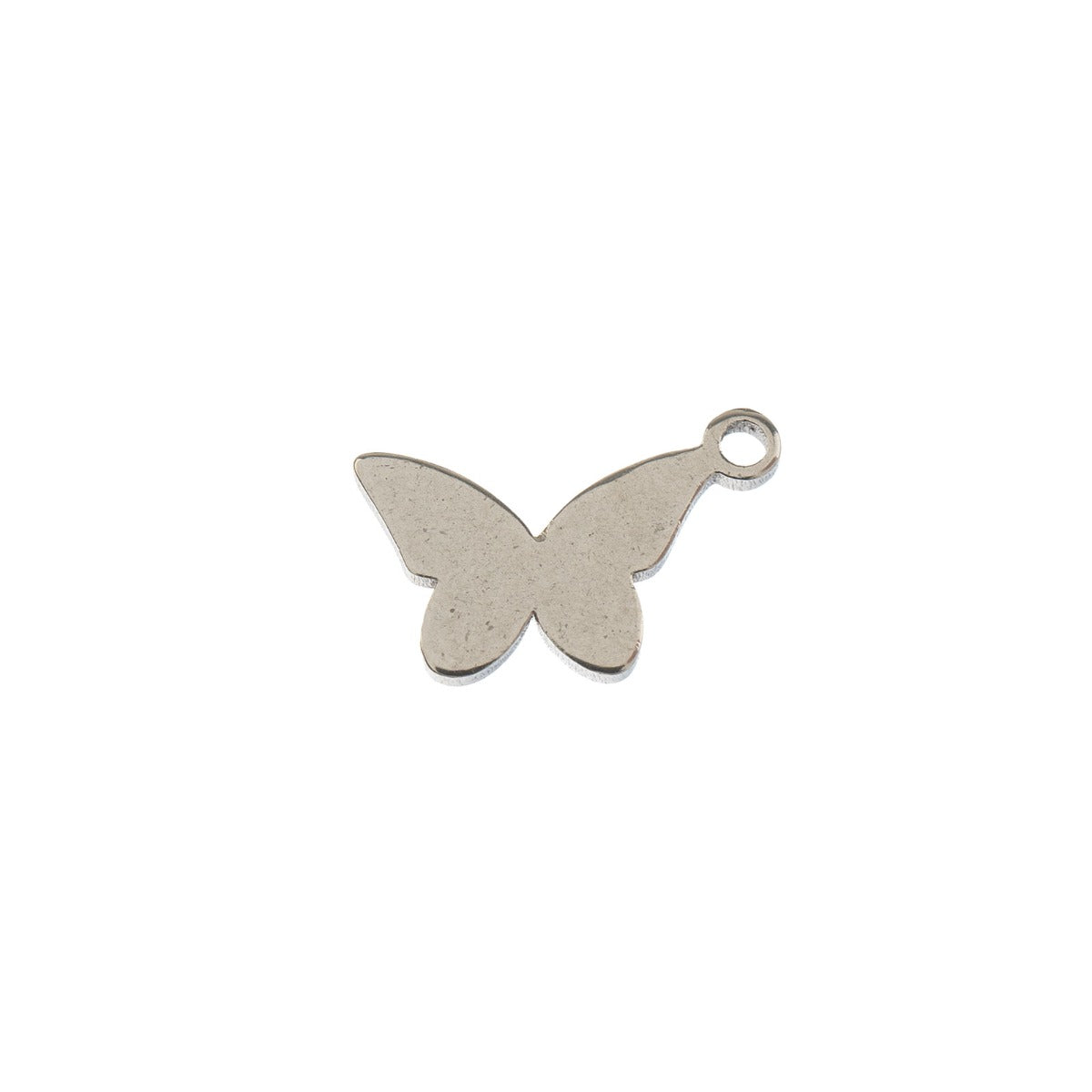 Sweet & Petite Charms, 7.9 x 9.9mm Butterfly Silver 10pcs