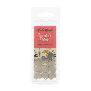 Sweet & Petite Charms, 9.0 x 9.1mm Heart Silver 10pcs