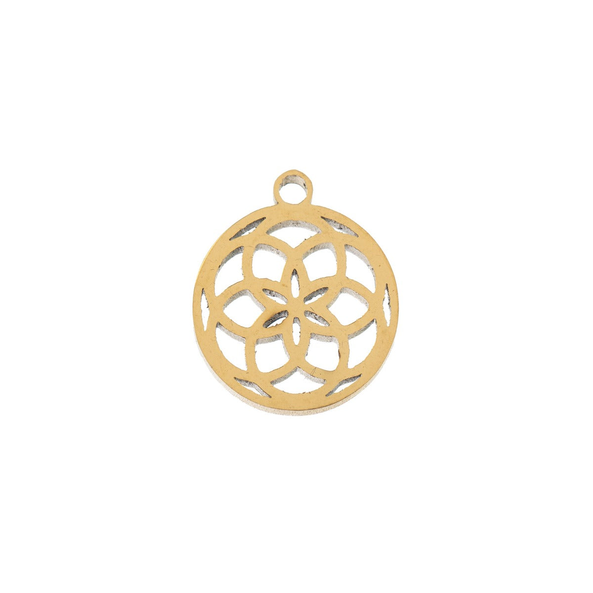 Sweet & Petite Charms, 9.1 x 10.5mm Dreamcatcher Gold Plated 6pcs