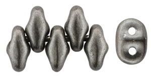 Superduo, Saturated Metallic Frost Gray, SD07B08, 8 grams