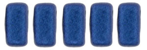 Czechmate Bricks, Metallic Suede Blue, 50 pcs