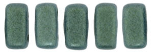 Czechmate Bricks, Metallic Suede Lt Green, 50 pcs