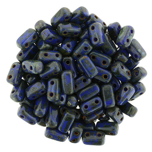 Czechmate Bricks, Indigo Picasso, 50 pcs