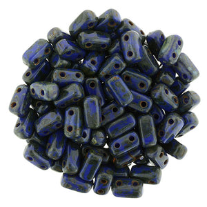 Czechmate Bricks, Indigo Picasso, 50 pcs