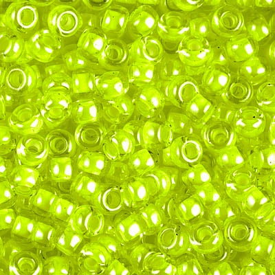 Miyuki 6 Round Seed Bead, 6-1119, Luminous Lime Aid, 10 grams