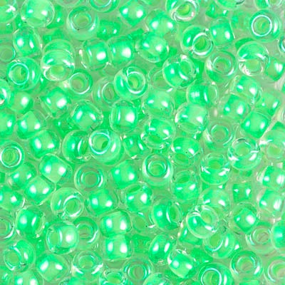 Miyuki 6 Round Seed Bead, 6-1120, Luminous Mint Green, 10 grams