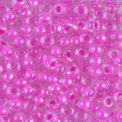 Miyuki 6 Round Seed Bead, Luminous Hot Magenta, 6-4302, 10 grams