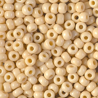 Miyuki Size 6 Round Seed Bead, Opaque Pear, 6-493, 10 grams