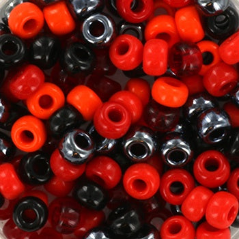 Miyuki 6 Round Seed Bead, Mix - Fire, 22 grams