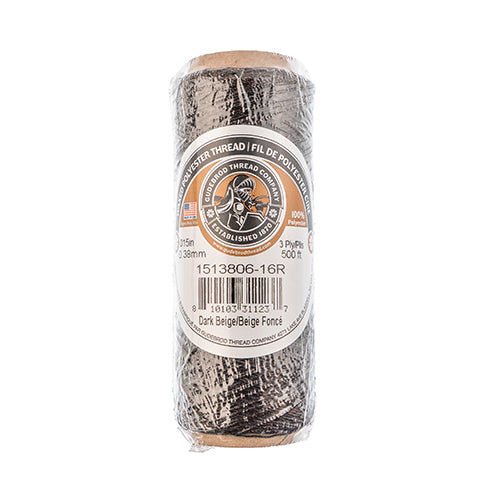Geard Threads Gudebrod Waxed Thread 3ply Made In USA 500ft (152.4m) Spool 0.38mm (0.