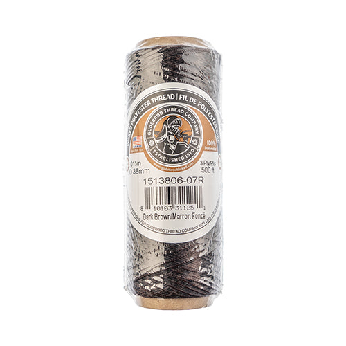 Gudebrod Waxed Thread 3ply Made In USA 500ft (152.4m) Spool 0.38mm (0.