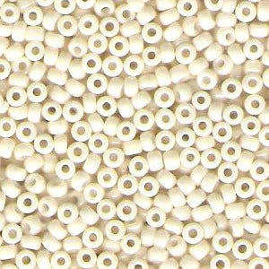Miyuki 8 Round Seed Bead, 8-421, Cream Ceylon, 10 grams